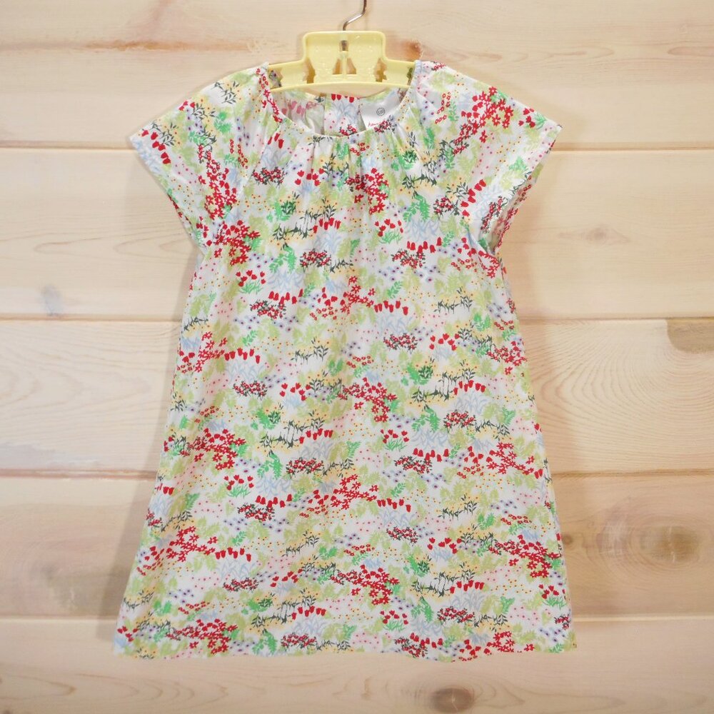 Hanna Andersson Girl’s Size 110 US size 5 Casual Girls Dress Floral 100% Cotton